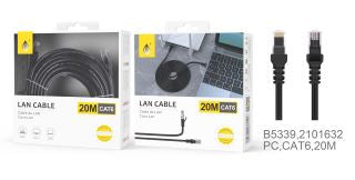 B5339 RJ45 Network LAN Cable, CAT6, 20M, Black