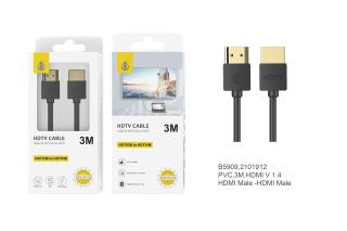 B5909 HDMI HDTV 4K Cable 1080P, 3M, Black