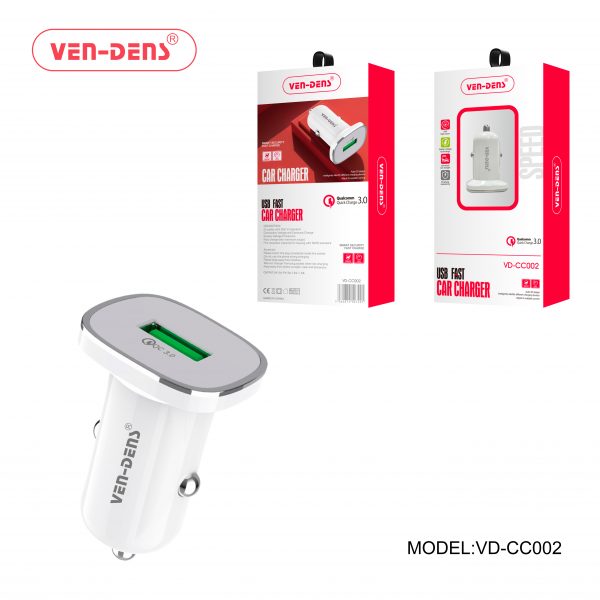 Car Charger USB White Ovel