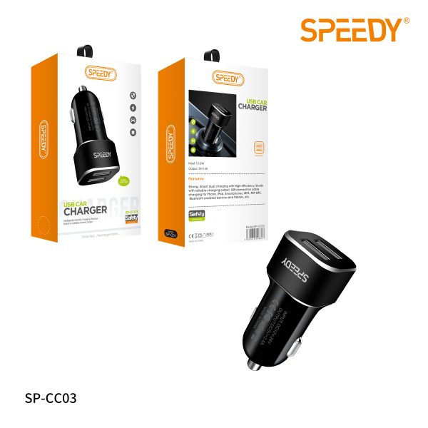 Dual USB Port Car Charger (SP-CC03)