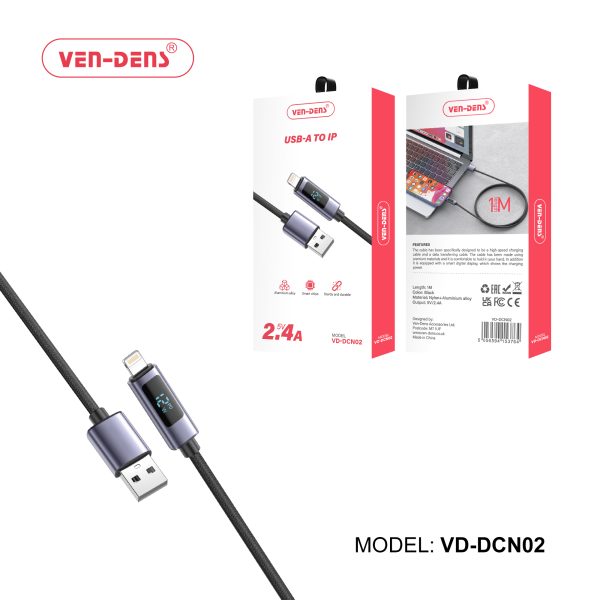 2.4A 5V USB A To Lightning Charging Cable