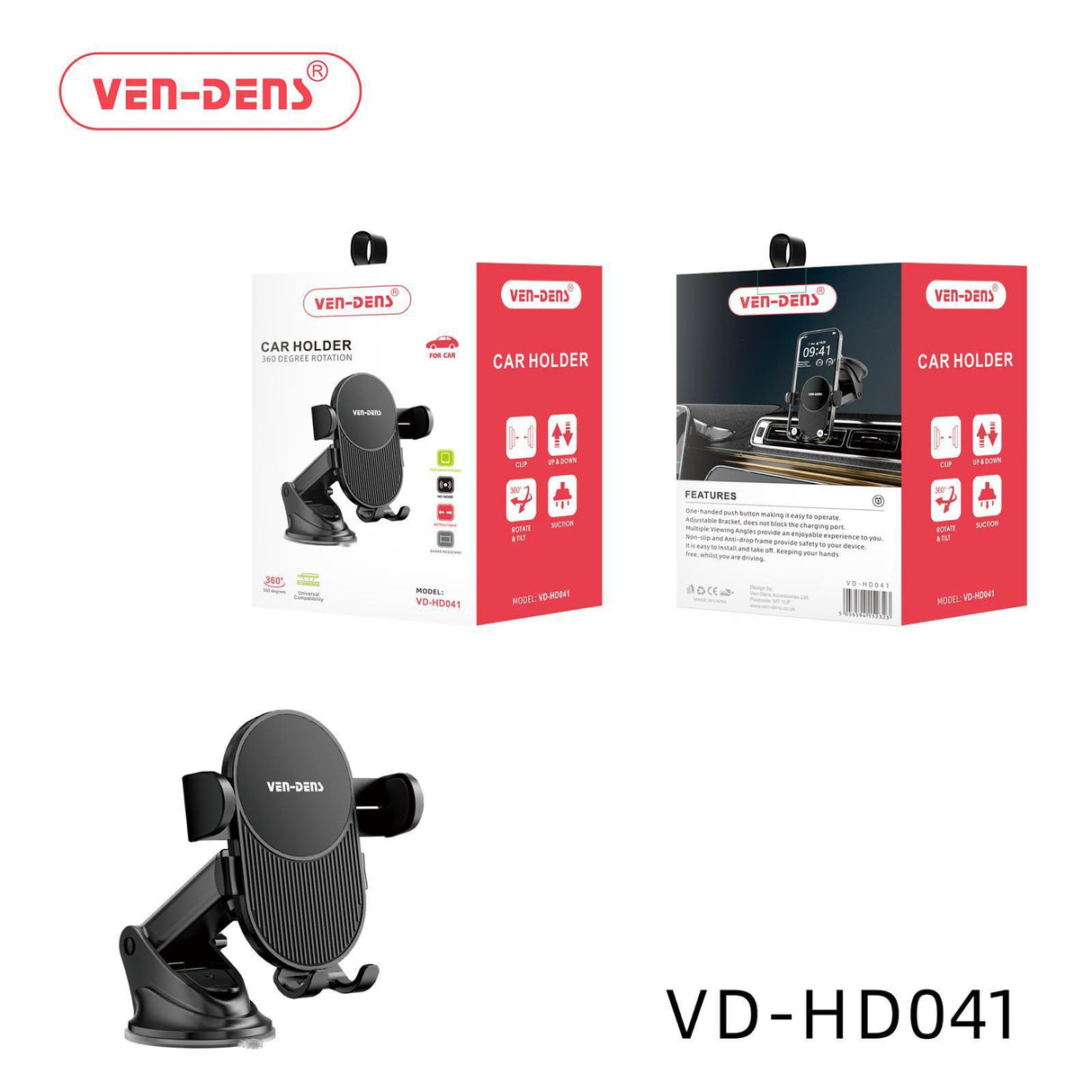universal compatibility 360 rotation car holder