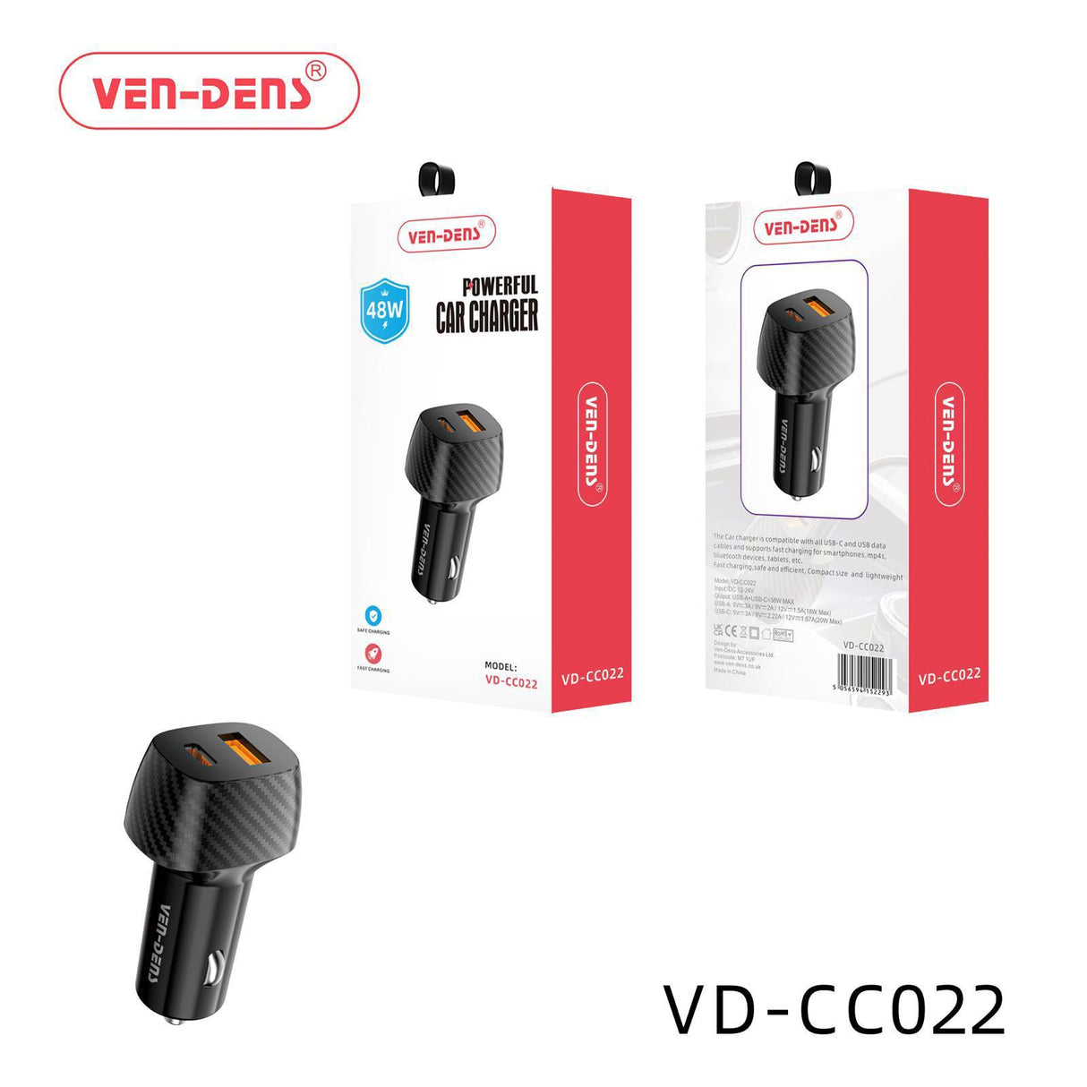 48w dual port powerful car charger