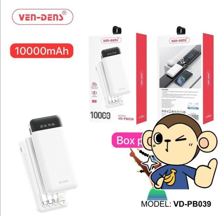 10000mAh Power Bank (3 in 1)