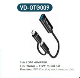 2 in 1 OTG Adapter (Lightning & Type C)