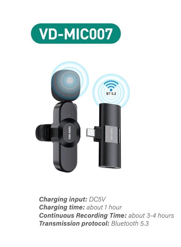 Wireless Microphone Type C Plug