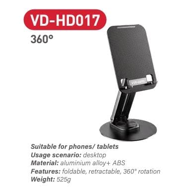 360 degree rotation folding rotatable desktop stand