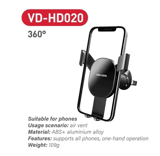 Car Phone Holder 360 Rotation Easy One Touch Holder