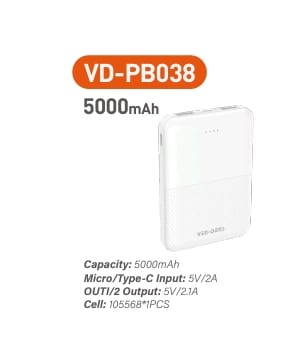 5000mAh Power Bank