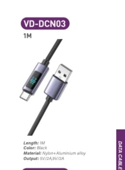 18W Cable USB A To TYPE C Cable