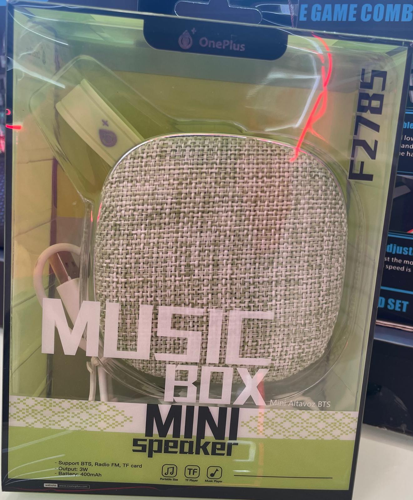 F2785 BLUETOOTH MUSIC BOX SPEAKER WITH FABRIC FINISH, 3W FM / TF CARD, GREEN