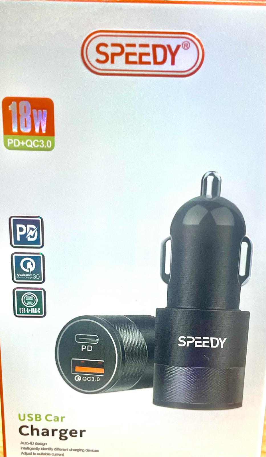 PD+QC3.0 USB Car Charger (SP-C01)