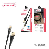 Transparent Aesthetics Data Sync & Fast Charging Cable USB A To Micro USB Cable