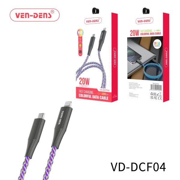 Colorful Fast Charging USB C To Lightning Charging Cable