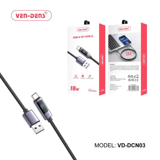 18W Cable USB A To TYPE C Cable