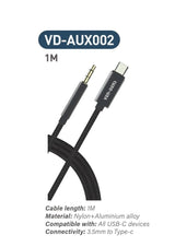 Type C to AUX Cable (AUX002)