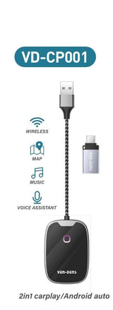 carplay / andorid auto, wireless carplay adater 2 in 1