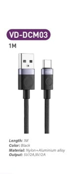 18W Cable USB A To TYPE C Cable