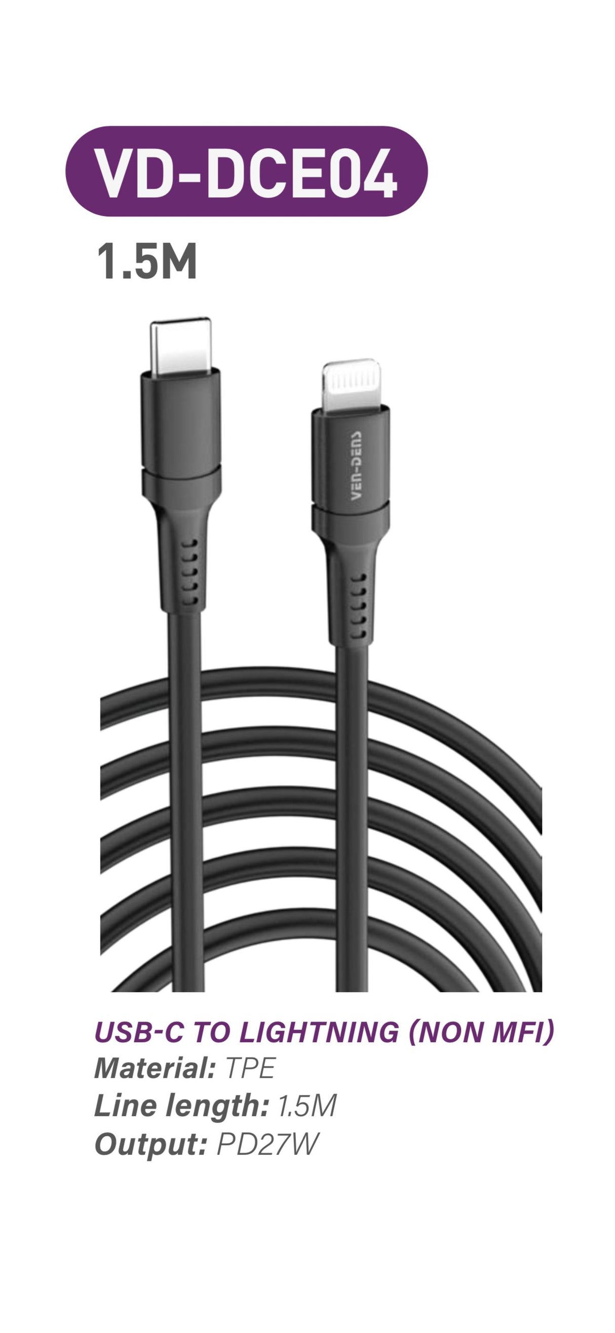 Data Sync & Fast Charging Cable USB C To Lightning Cable