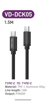 Data Sync & Fast Charging Cable USB C To TYPE C Cable