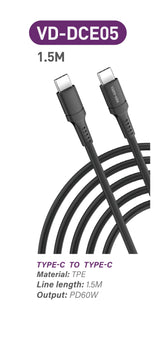 Data Sync & Fast Charging Cable USB C To TYPE C Cable